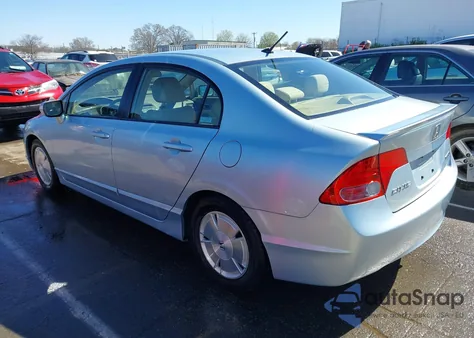 2007 Honda Civic Hybrid z USA, uszkodzony, nr VIN JHMFA36277S029610